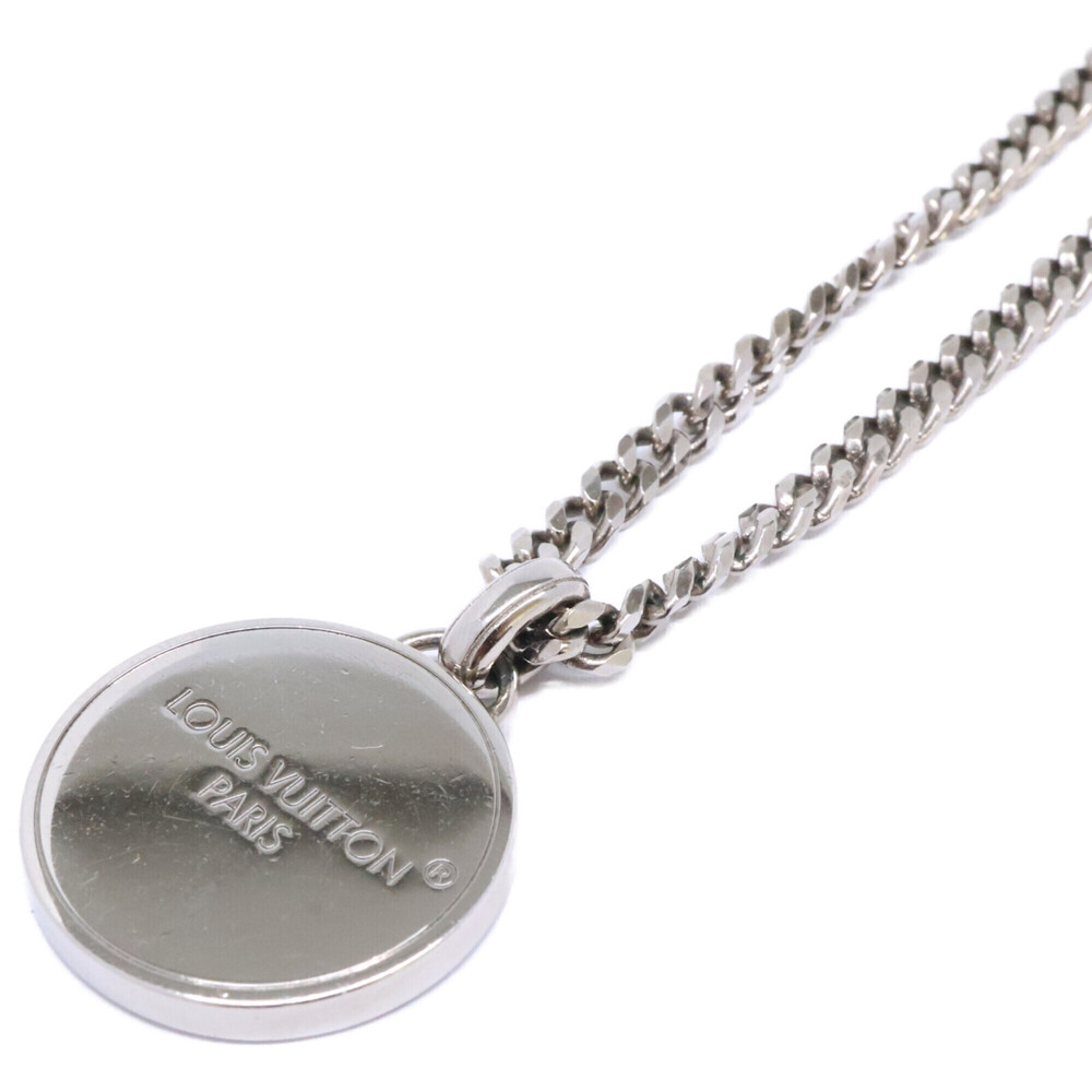 LOUIS VUITTON Louis Vuitton 25th year model M02446 Damier Staple Pendant Neck...
